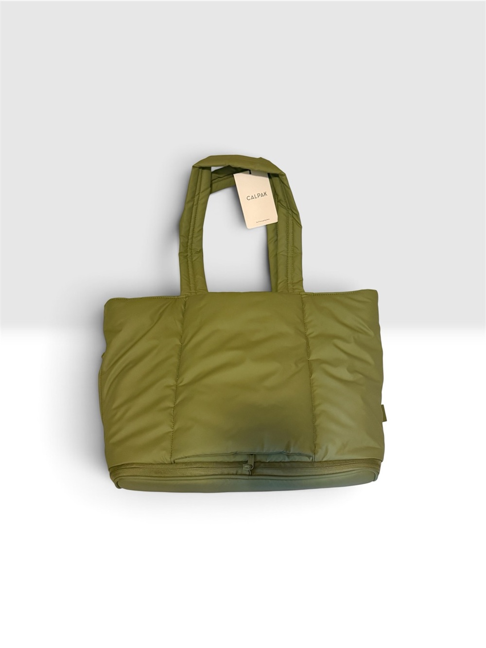 CALPAK Luka Large Olive Puffer Tote Bag